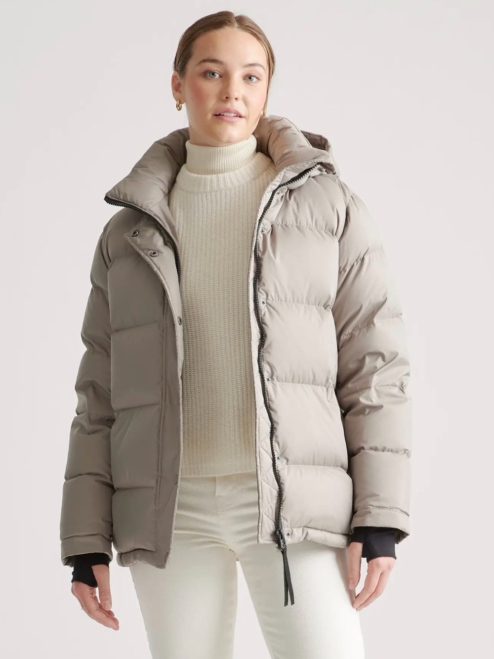 Quince Responsible Down Puffer Jacket - Stone Taupe